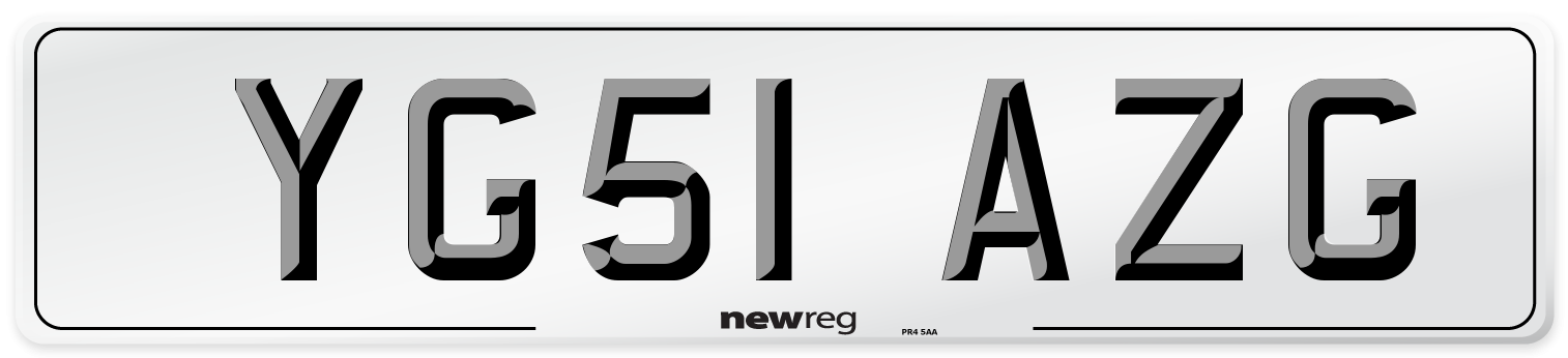 YG51 AZG Number Plate from New Reg